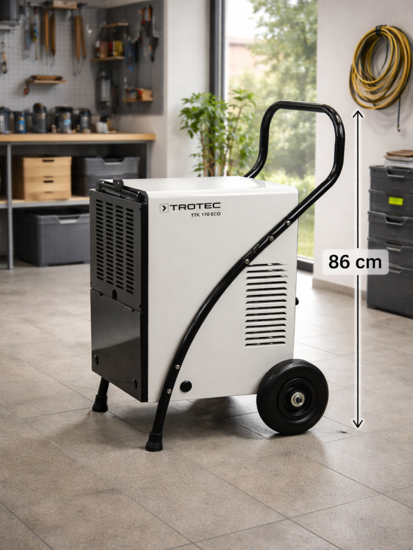 XL Duitse Trotec TTK 170 Eco professionele luchtontvochtiger (35 kg)